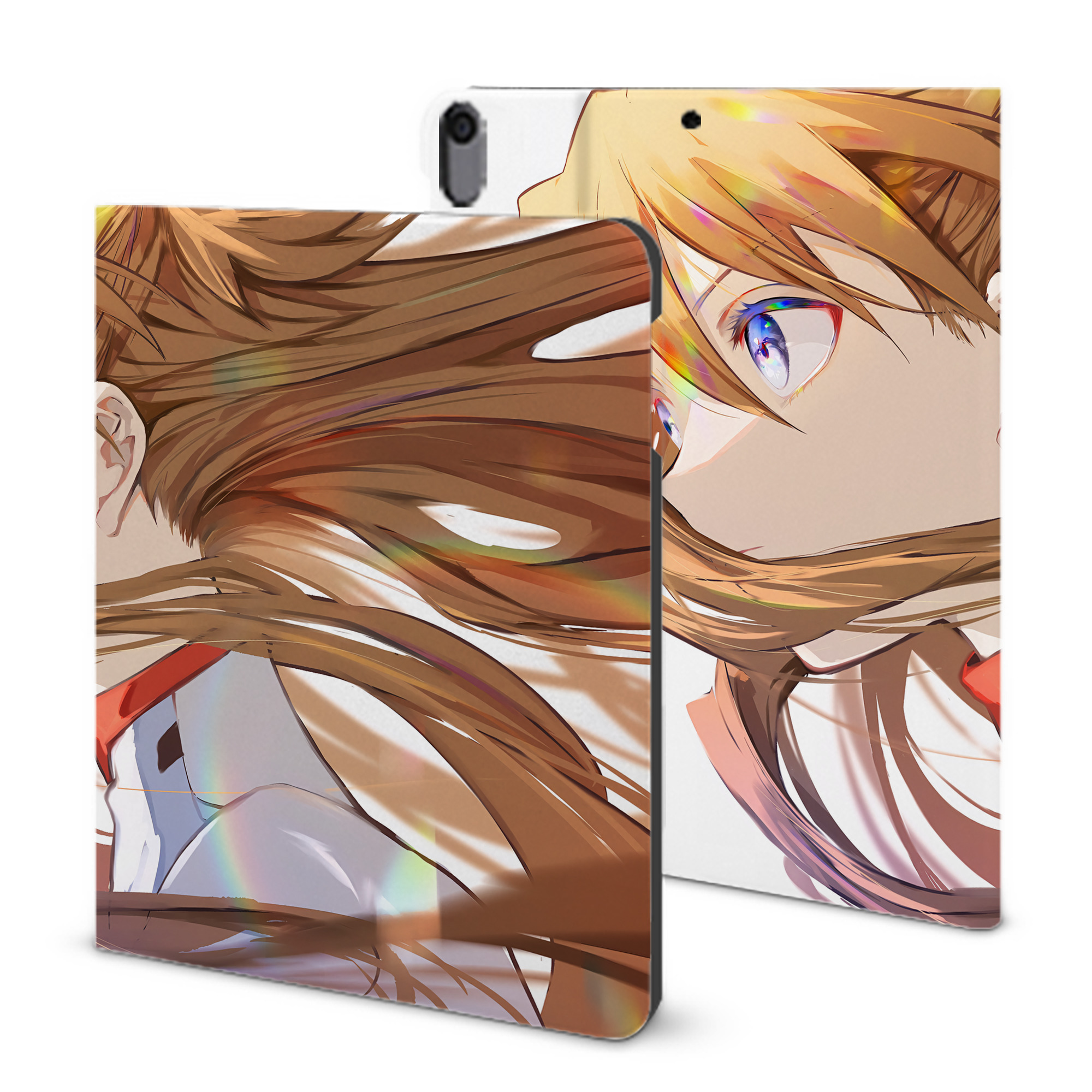 （画像用） EVA 新世紀エヴァンゲリオン IPad ケース ブック型 PUレザー TPU 耐衝撃 軽量 薄型 ペン収納なし 全面保護 IPad 各モデル対応